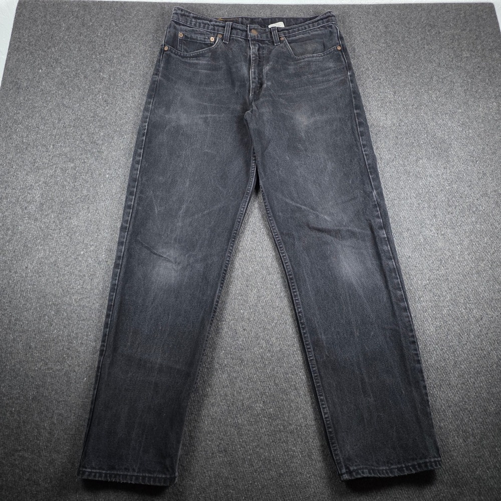 VTG Levi's 550 Jeans Mens Fitf 32x31 Black Relaxed Fit Denim 80s Canada Grunge‎